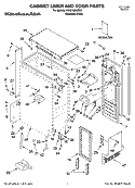 CABINET LINER AND DOOR PARTS Diagram and Parts List for KUIC15NLSS0  KitchenAid Ice Maker