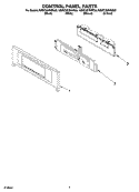 Part Location Diagram of 8302346 Whirlpool Electronic Control Board