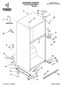 Part Location Diagram of 2204872 Whirlpool Door Removal/ Reversal Instructions