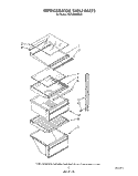 REFRIGERATOR SHELF Diagram and Parts List for TS22AWXWW00  Whirlpool Refrigerator