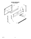 Part Location Diagram of 4320734 Whirlpool Panel, Backguard