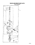 BRAKE AND DRIVE TUBE Diagram and Parts List for LA8800XTF0  Whirlpool Washer
