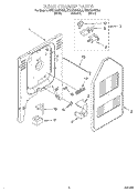 REAR CHASSIS, LIT/OPTIONAL Diagram and Parts List for KESH307BAL6  KitchenAid Range