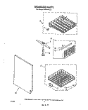 DISHRACK Diagram and Parts List for DU5000XL0  Whirlpool Dishwasher