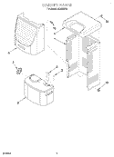 SECTION Diagram and Parts List for AD40DBK0  Whirlpool Dehumidifier
