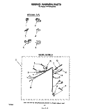 WIRING HARNESS Diagram and Parts List for LA3400XMW3  Whirlpool Washer