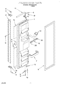FREEZER DOOR Diagram and Parts List for KSRB22QDBL02  KitchenAid Refrigerator