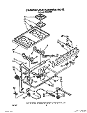 COOKTOP AND MANIFOLD, LIT/OPTIONAL Diagram and Parts List for 1SF034PEW1  Whirlpool Range