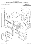 OVEN Diagram and Parts List for KEMS377DAL6  KitchenAid Microwave Oven Combo