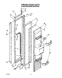 Part Location Diagram of 2000327 Whirlpool TRIM-DOOR