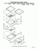 REFRIGERATOR SHELF PARTS Diagram and Parts List for GC5SHAXVB00  Whirlpool Refrigerator