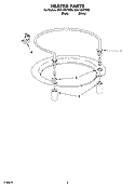 HEATER PARTS Diagram and Parts List for DU1148XTPQ9  Whirlpool Dishwasher