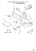 MAGNETRON AND AIR FLOW Diagram and Parts List for MH6110XEB0  Whirlpool Microwave