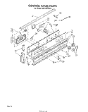 CONTROL PANEL Diagram and Parts List for RS6700XKW2  Whirlpool Range