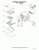 INTERNAL OVEN PARTS Diagram and Parts List for KDRU707VSS03  KitchenAid Range