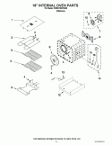 18`` INTERNAL OVEN PARTS Diagram and Parts List for KDRU783VSS00  KitchenAid Range