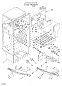 LINER, OPTIONAL Diagram and Parts List for 8VET18GKGW01  Whirlpool Refrigerator