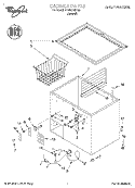 SECTION Diagram and Parts List for EH100FXEN06  Whirlpool Freezer