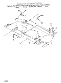 CONTROL BURNER Diagram and Parts List for KGRT507GBL0  KitchenAid Range