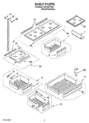 Part Location Diagram of 2327314 Whirlpool Ladder, Shelf (4)