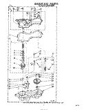 GEARCASE Diagram and Parts List for LHA6300W2  Whirlpool Washer