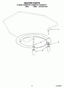 HEATER PARTS Diagram and Parts List for GU3600XTVQ1  Whirlpool Dishwasher