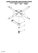 LOWER WASHARM AND STRAINER PARTS, OPTIONAL PARTS (NOT INCLUDED) Diagram and Parts List for KUDU03STBL3  KitchenAid Dishwasher