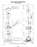 3367725 PUMP AND MOTOR Diagram and Parts List for DU9000XR3  Whirlpool Dishwasher