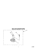 SEALED BURNER Diagram and Parts List for SF317PEYW0  Whirlpool Range