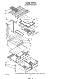 SHELF Diagram and Parts List for ET18VKXRWR1  Whirlpool Refrigerator
