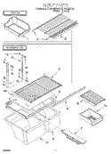 SHELF, LIT/OPTIONAL Diagram and Parts List for ET18NMXFW01  Whirlpool Refrigerator