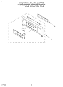 CONTROL PANEL Diagram and Parts List for RBS245PDB8  Whirlpool Wall Oven