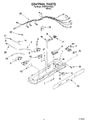 CONTROL Diagram and Parts List for 3XED7SHGKB01  Whirlpool Refrigerator
