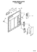 INNER DOOR PARTS Diagram and Parts List for TUD4700SU0  Estate Dishwasher