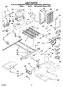 UNIT PARTS Diagram and Parts List for GD5RHAXSS01  Whirlpool Refrigerator