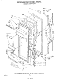 REFRIGERATOR DOOR Diagram and Parts List for ED25PSXRWR0  Whirlpool Refrigerator