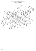CONTROL PANEL Diagram and Parts List for RS373PXWT1  Whirlpool Range