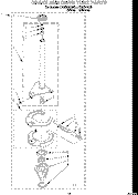 BRAKE AND DRIVE TUBE Diagram and Parts List for LTG6234AN3  Whirlpool Washer Dryer Combo