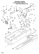 TOP BOX Diagram and Parts List for PVWS600LY0  Whirlpool Cabinet