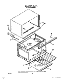 CABINET Diagram and Parts List for MW8900XS6  Whirlpool Microwave