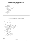 ELECTRIC GRILL , ELECTRIC COIL Diagram and Parts List for N3157^1  Whirlpool Cooktop