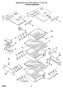 REFRIGERATOR SHELF Diagram and Parts List for KSSS36MBX00  KitchenAid Refrigerator