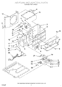 AIR FLOW AND CONTROL Diagram and Parts List for BHAC1000XS2  Whirlpool Air Conditioner