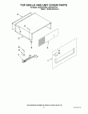 TOP GRILLE AND UNIT COVER PARTS Diagram and Parts List for KSSO42QTX04  KitchenAid Refrigerator