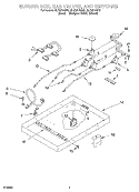 SECTION Diagram and Parts List for GLT3614GQ2  Whirlpool Cooktop