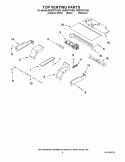 TOP VENTING PARTS Diagram and Parts List for RBS307PVS02  Whirlpool Wall Oven