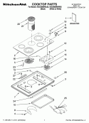 COOKTOP PARTS Diagram and Parts List for KECD866RWW05  KitchenAid Cooktop