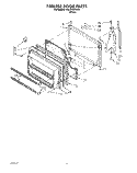 FREEZER DOOR Diagram and Parts List for 3HKGN500000  Whirlpool Refrigerator