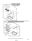 RADIANT ELEMENT MODULE , SOLID ELEMENT Diagram and Parts List for N9457X3  Roper Range