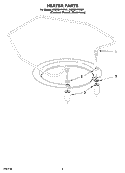 HEATER PARTS Diagram and Parts List for KUDS01FKSS1  KitchenAid Dishwasher